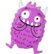 Happy Little Monster Standard Shape Balloon 35x48cm For Sale