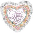 Mother s Day Paisley Heart Ruffle SuperShape Balloon 28in Hot on Sale