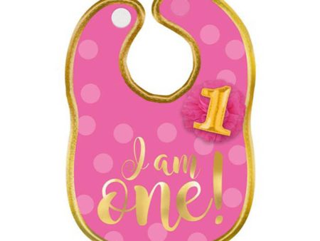 1st Birthday Girl Fabric Bib Online Sale