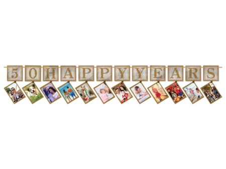 Gold Anniversaries Photo Garland Online Hot Sale