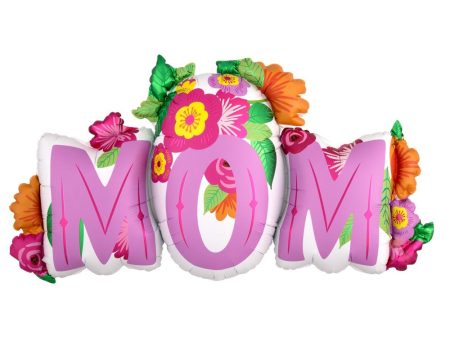 Mom Flowers SuperShape Balloon 91x50cm Sale