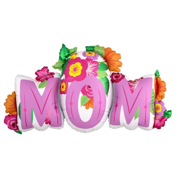 Mom Flowers SuperShape Balloon 91x50cm Sale