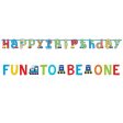 All Aboard Birthday Letter Banners Combination 2pcs Online Sale