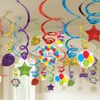 Balloon Bash Swirl Decorations 50pcs For Sale