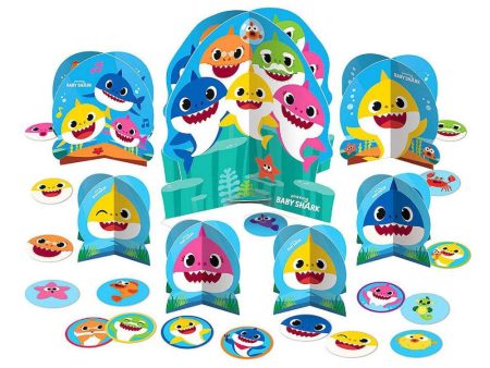 Baby Shark Centerpiece Table Decorating Kit Fashion