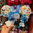 WDW - Minnie Aqua Sequin Bow Retro Park Attraction Icon Imitation Leather Ear Headband Online