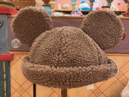 SHDL - Mickey Mouse Sherpa Hat for Adults (Color: Brown) Hot on Sale