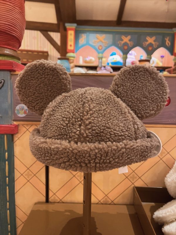 SHDL - Mickey Mouse Sherpa Hat for Adults (Color: Brown) Hot on Sale