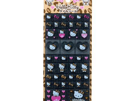 Japan Sanrio - Hello Kitty 90s Tile Sticker (Leopard) Supply