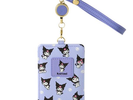 Japan Sanrio - Kuromi Pass Case with Reel Hot on Sale