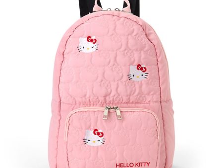 Japan Sanrio - Hello Kitty Quilted Backpack (Color: Pink) Hot on Sale