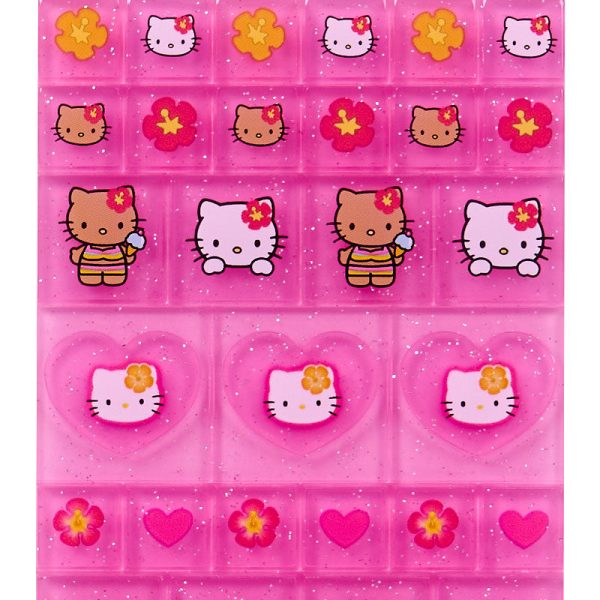 Japan Sanrio - Hello Kitty 90s Tile Sticker (Hibiscus) For Sale