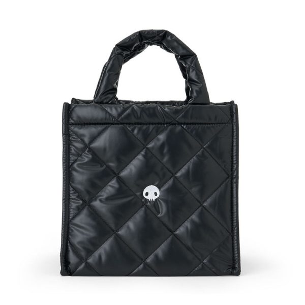 Japan Sanrio - Kuromi Metallic Quilted Cube Bag Sale