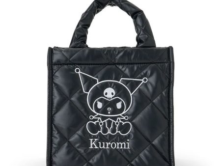 Japan Sanrio - Kuromi Metallic Quilted Cube Bag Sale