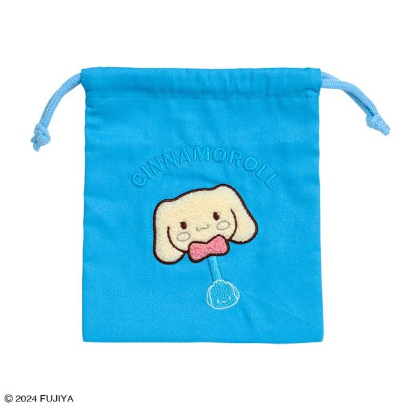 Japan Sanrio - Cinnamoroll Sanrio Characters Chocolate Sagara Embroidery Drawstring Bag For Sale