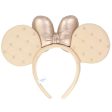 TDR - Minnie Mouse   Diamond Embossed  Ear Headband Color: Gold (Release Date: Nov 28, 2024) Supply