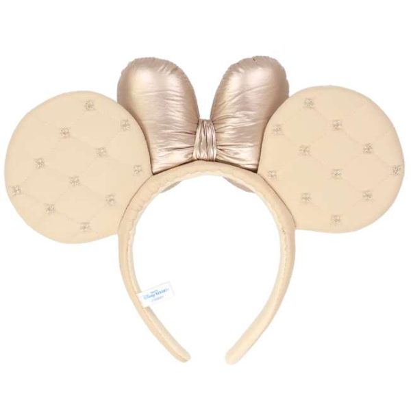 TDR - Minnie Mouse   Diamond Embossed  Ear Headband Color: Gold (Release Date: Nov 28, 2024) Supply