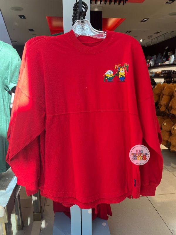 Universal Studios - Despicable Me Minions Christmas - Spirit Jersey “Let’s Get Merry” Red Pullover (Adult) Sale