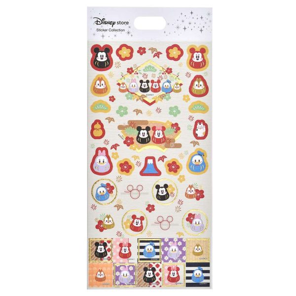 JDS - New Year 2025 - Mickey & Friends Seal Sticker Japanese Paper Style Sticker (Release Date: Dec 6, 2024) on Sale