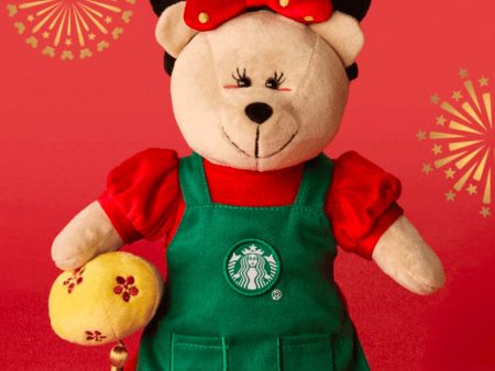 Starbucks China x Disney - Chinese New Year 2025 - 7S. Minnie Bearista Plush Toy For Sale