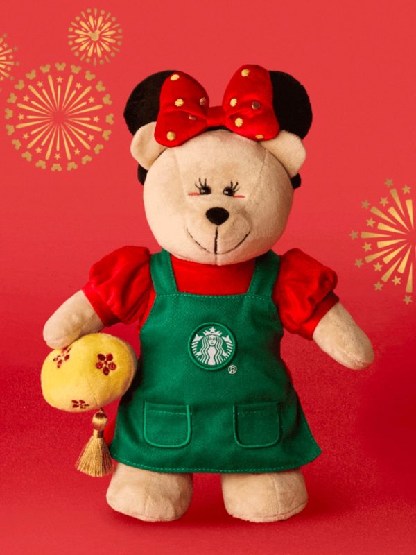 Starbucks China x Disney - Chinese New Year 2025 - 7S. Minnie Bearista Plush Toy For Sale