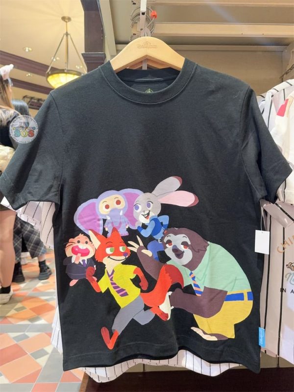 HKDL - Zotoopia T Shirt for Adults (Color: Black) Online