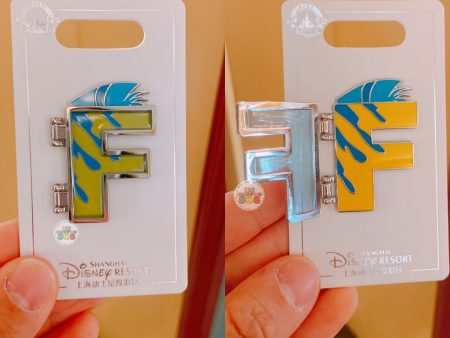 SHDL - Disney Character English Alphabet ‘F’ Flounder Pin Online Sale