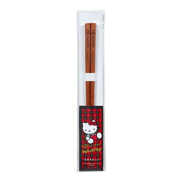 Japan Sanrio - Hello Kitty Fine wood chopsticks (1980s) For Sale