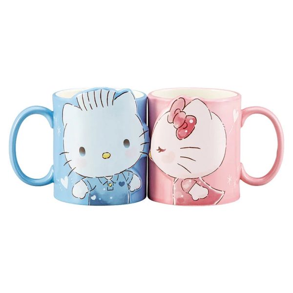 Japan Sanrio - Hello Kitty & Dear Daniel Kiss Pair Mug Hot on Sale