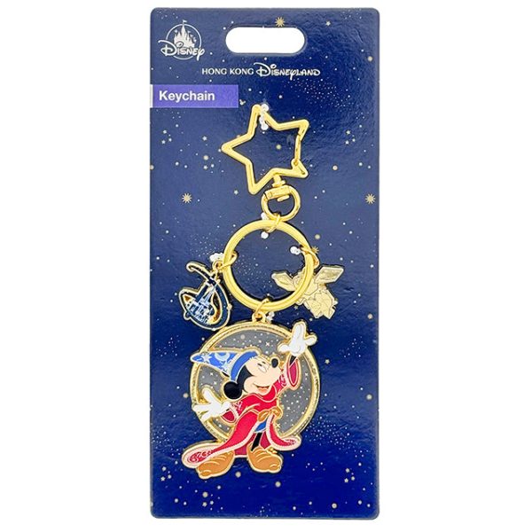 HKDL - Fantasia 2000 Sorcerer Mickey Metal Keychain Online Hot Sale