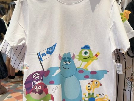 HKDL - Monster University Family T Shirt for Adults (Color: White) Fashion