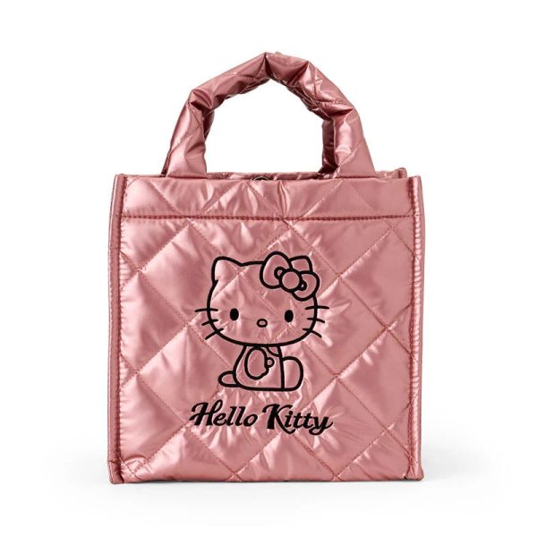 Japan Sanrio - Hello Kitty Metallic Quilted Cube Bag Online