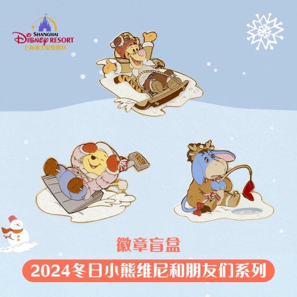 SHDL - Winnie the Pooh & Friends Winter 2024 x Winnie & Friends Mystery Pin Box on Sale