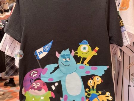 HKDL - Monster University Family T Shirt for Adults (Color: Black) Cheap