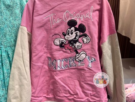 DLR WDW - Her Universe The Original Mickey Pink Cream Denim Jacket (Adult) Online Sale