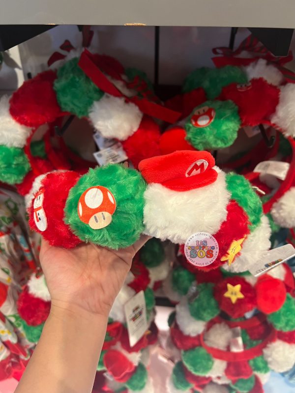 Universal Studios - Super Nintendo World Christmas 2024 - Pom Pom Wreath Headwear For Discount