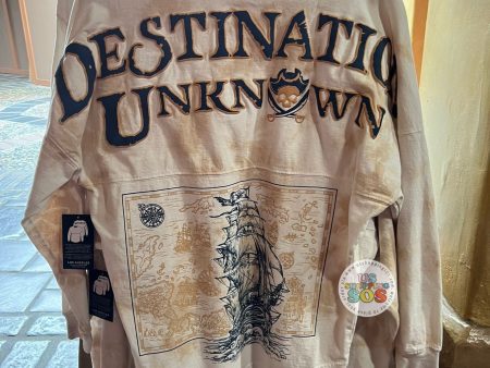 DLR WDW - Pirates of the Caribbean - Spirit Jersey “Destination Unknown” Cream Tie-Dye Pullover (Adult) For Discount