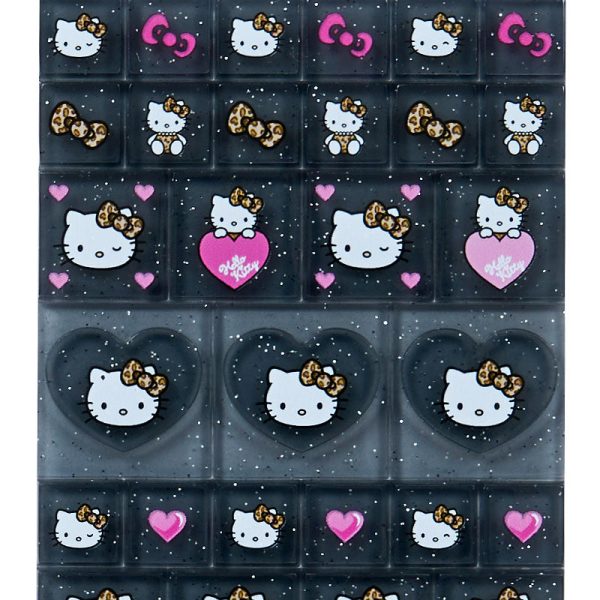 Japan Sanrio - Hello Kitty 90s Tile Sticker (Leopard) Supply