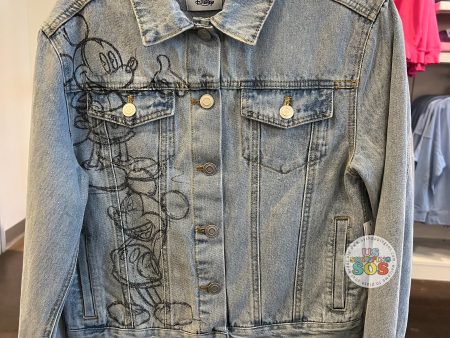 DLR WDW - Mickey Sketches Denim Jacket (Adult) Hot on Sale