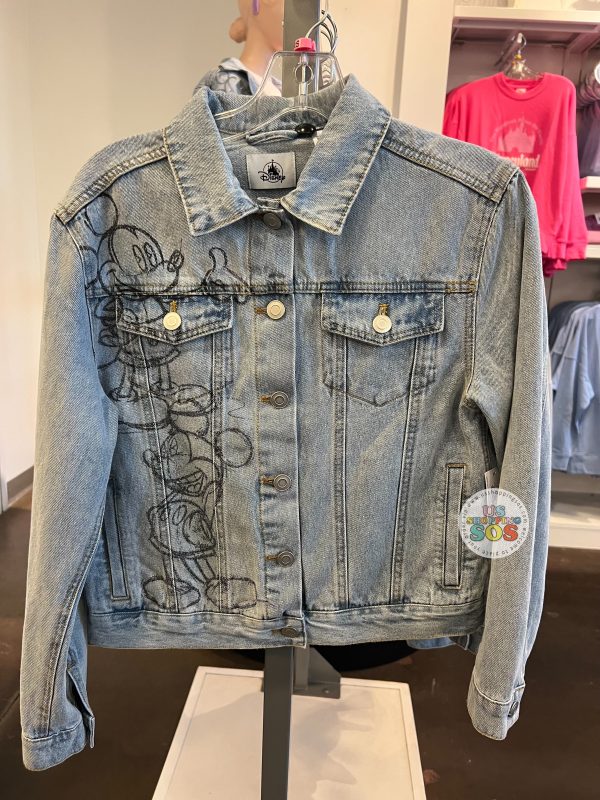 DLR WDW - Mickey Sketches Denim Jacket (Adult) Hot on Sale