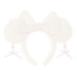 TDR - Minnie Mouse Sparking Sequin Ribbon & Beads Ear Headband Color White (Release Date: Dec 5, 2024) For Discount