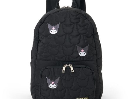 Japan Sanrio - Kuromi Quilted Backpack For Sale