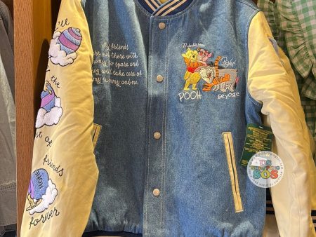 DLR WDW - Winnie the Pooh & Friends Denim Bomber Jacket (Adult) For Discount