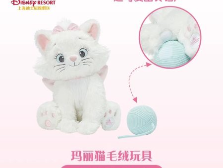 SHDL - Disney Cats  Paw Paw  Party x Marie Plush Toy with Knitting Ball Discount