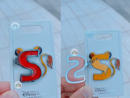 SHDL - Disney Character English Alphabet ‘S’ Simba Pin Sale