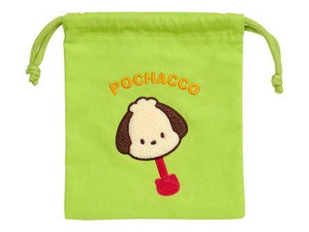 Japan Sanrio - Pochacco Sanrio Characters Chocolate Sagara Embroidery Drawstring Bag Fashion