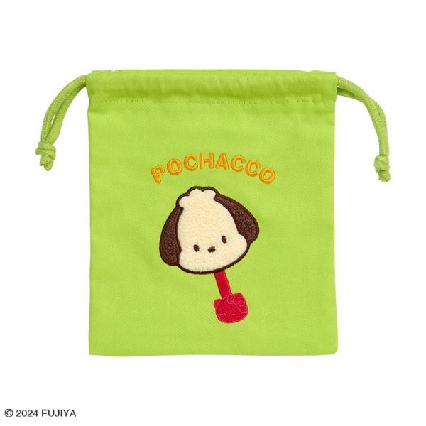 Japan Sanrio - Pochacco Sanrio Characters Chocolate Sagara Embroidery Drawstring Bag Fashion