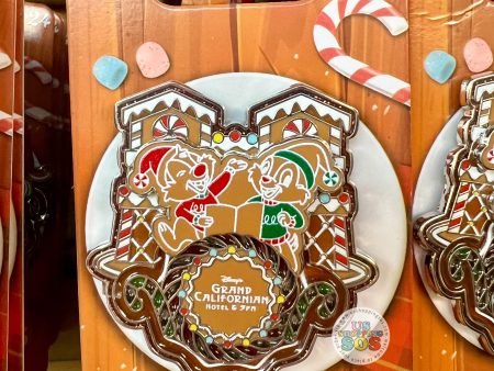 DLR - Christmas 2024 - Disney’s Grand Californian Hotel & Spa Chip ‘N Dale Limited Edition Gingerbread Pin For Discount