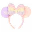 TDR - Minnie Mouse  Knit  Bow and Fluffy Pastel Color Ear Headband (Release Date: Nov 28, 2024) Hot on Sale