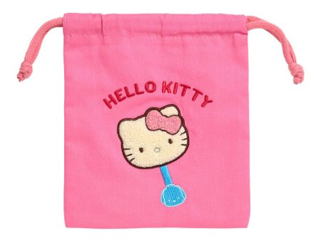 Japan Sanrio - Hello Kitty Sanrio Characters Chocolate Sagara Embroidery Drawstring Bag Fashion